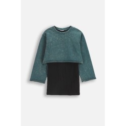 Vestido manga comprida